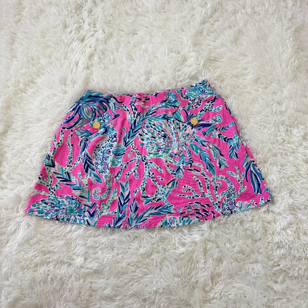 🌸 Lilly Pulitzer 🌸 Madison Skort Mandevilla Pink New Kids on the Dock Size XS